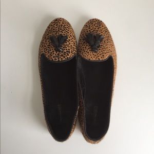 Zara animal print bailarinas sz 38